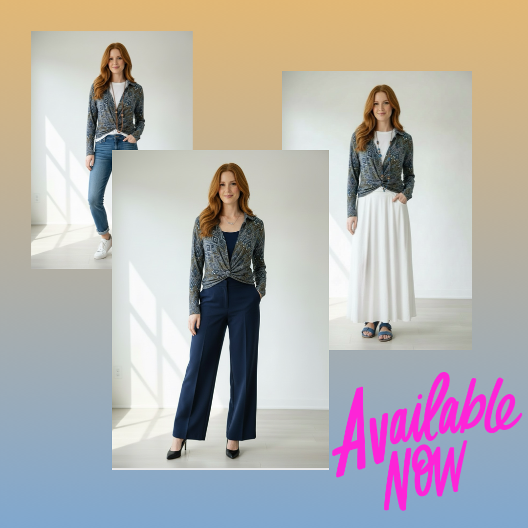 ✨ 3 Ways to Style the Aztec Print Twist Top