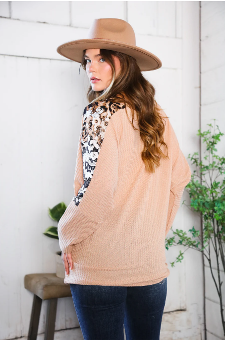 Thermal Animal Print Top
